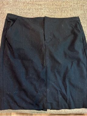 Gap Navy Blue Pinstripe Stretch Pencil Skirt - Size 6